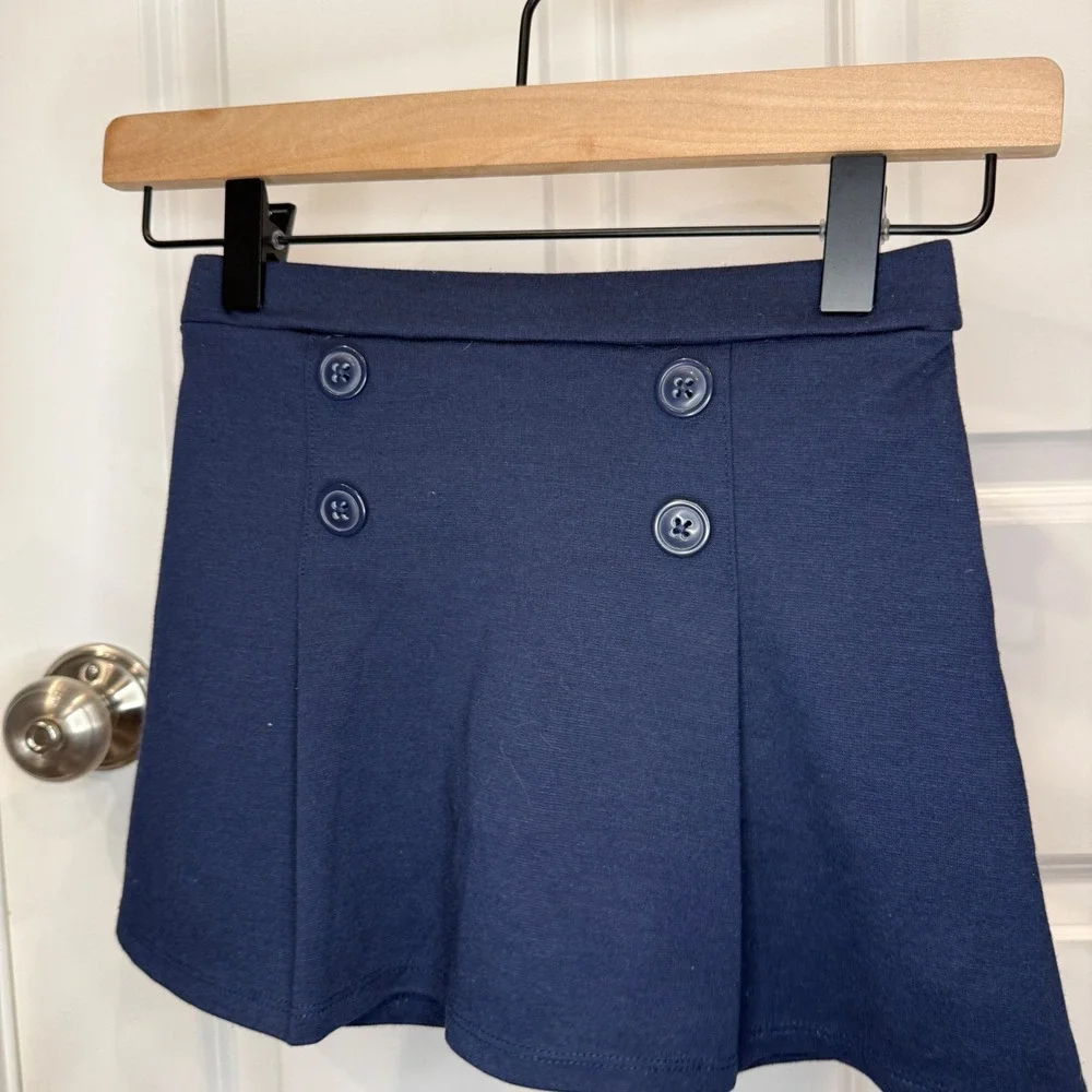 The Childrens Place Girls Navy Blue Nautical Button Front Skort Size‎ 5T